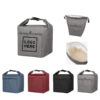 Heathered Polyester Insulated Lunch Tote with Roll-Top