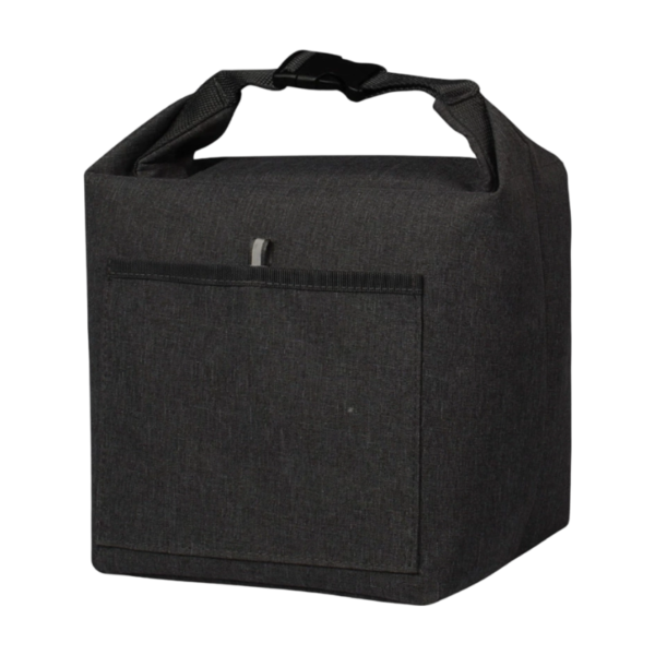 Heathered Polyester Insulated Lunch Tote with Roll-Top