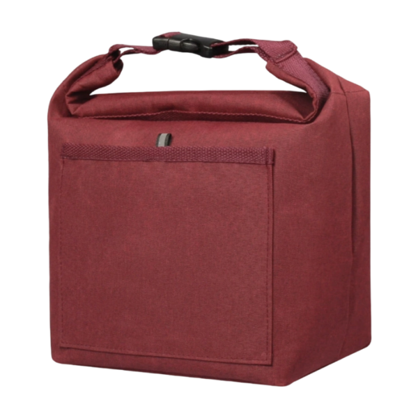 Heathered Polyester Insulated Lunch Tote with Roll-Top