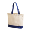 Heavy Duty Cotton Canvas Two Tone Tote with Zipper