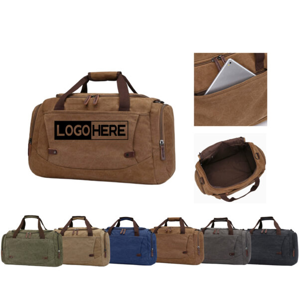 SPL94 Canvas Weekender Duffel Bag for Short Trips