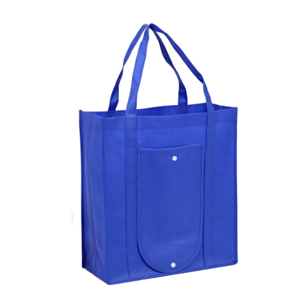 Foldable Non-Woven Shopping Bag with Extra Pocket