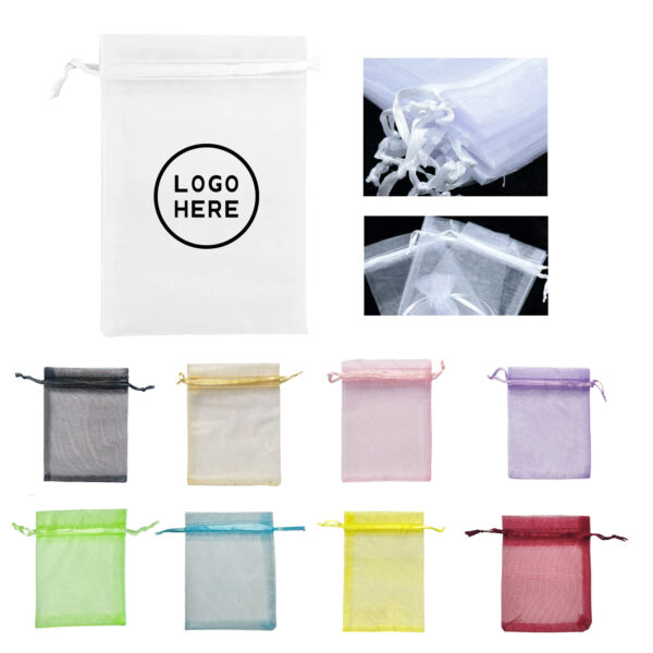 Organza Mesh Drawstring Pouch for Gifts and Decor