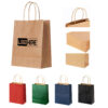 Eco-Friendly Kraft Paper Tote with Reinforced Bottom