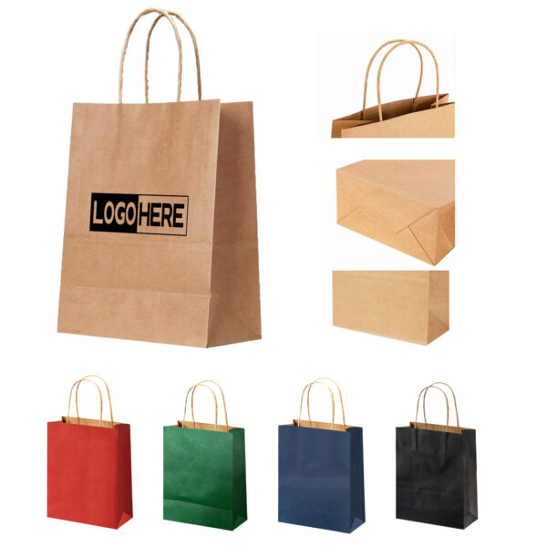 SPL239 Eco-Friendly Kraft Paper Tote with Reinforced Bottom