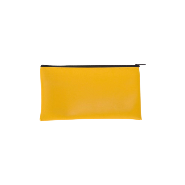 Faux Leather Bank Deposit and Cash Organizer Pouch