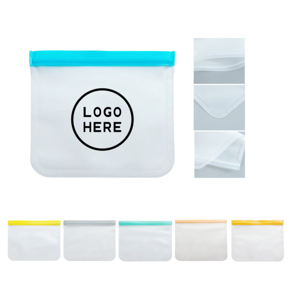 Transparent Reusable Silicone Food Storage Bags