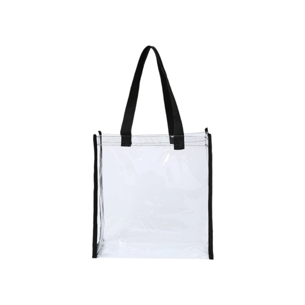 Clear Vinyl Shoulder Strap Tote for Everyday Essentials