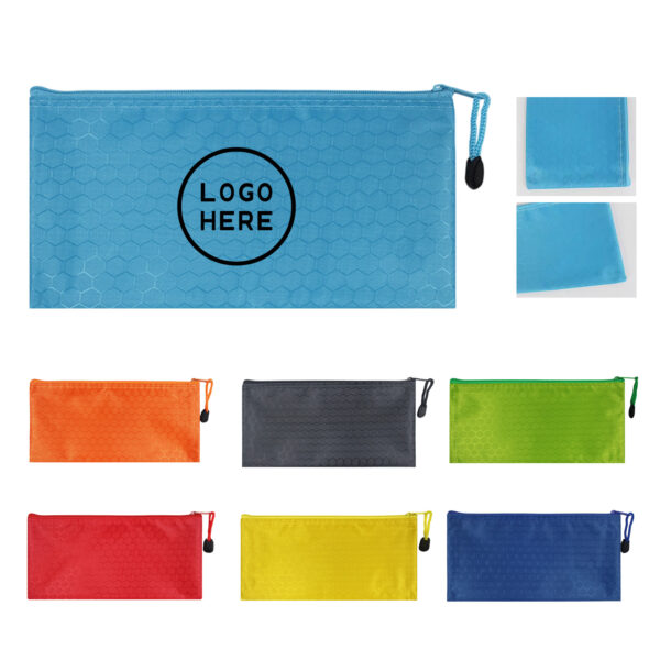 Waterproof Oxford Pencil Case with Football Design