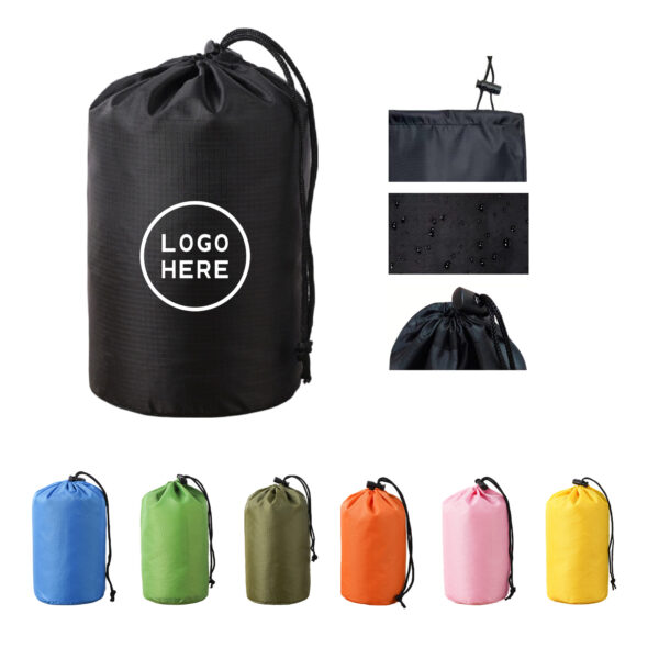 Compact 210D Polyester Drawstring Pouch for Daily Items
