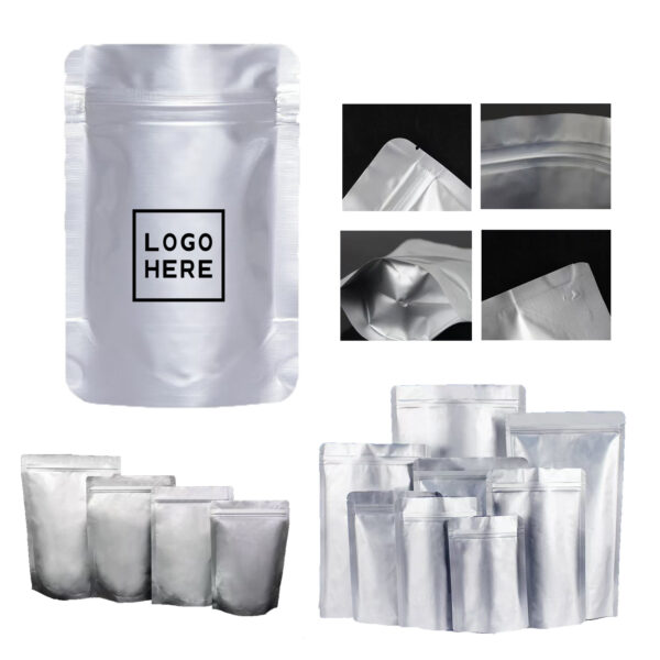 SPL260 Stand-Up Aluminum Foil Food Storage Bag with Flat Seal