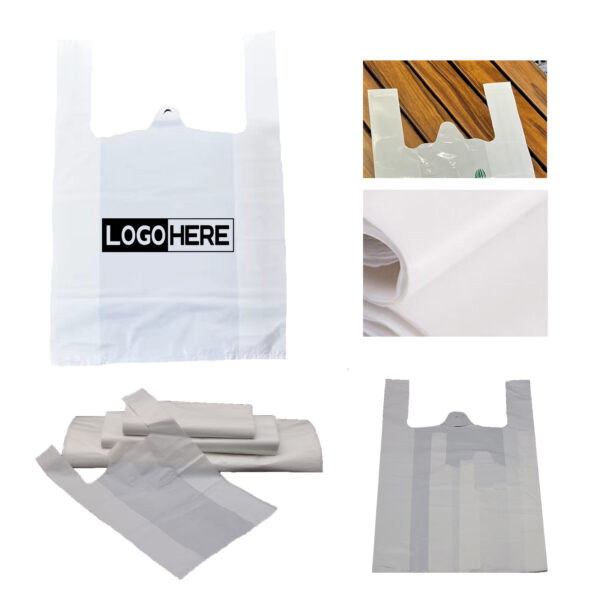 SPL261 Thickened PE Plastic Shopping Bag with Non-Slip Grip