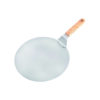 Wooden-Handled Pizza Peel, 12-Inch Stainless Steel Baking Tool