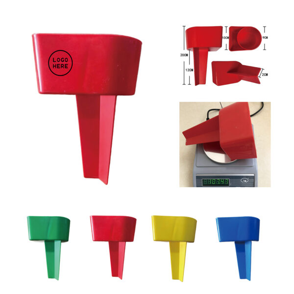 SPL305 Portable Beach Cup Holder with Storage Pocket for Sand