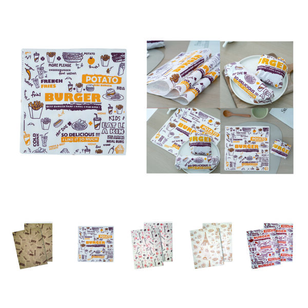 SPL307 Greaseproof Disposable Paper Bag for Fried Foods