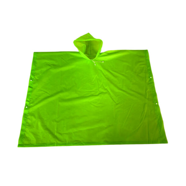 Kids' Adjustable Rain Poncho with Snap Sides and Hood