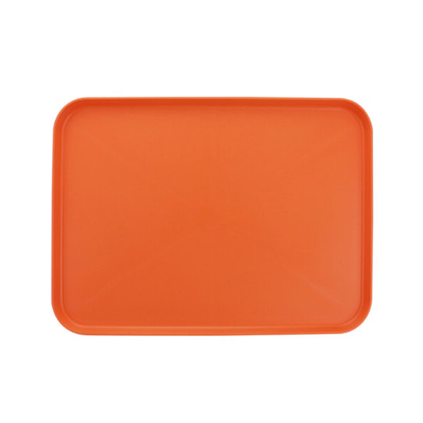Stackable Plastic Serving Tray for Food Service