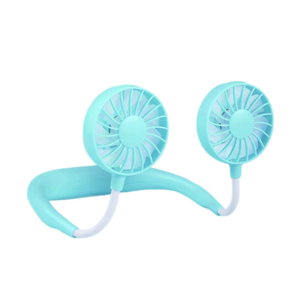 Hands-Free Wearable Neck Fan with 7-Blade Dual Head