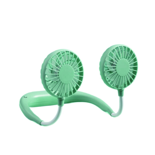 Hands-Free Wearable Neck Fan with 7-Blade Dual Head