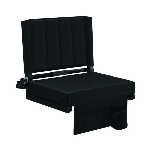 Foldable Stadium Seat with Backrest and Storage Pocket