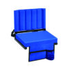 Foldable Stadium Seat with Backrest and Storage Pocket