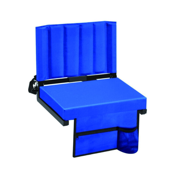 Foldable Stadium Seat with Backrest and Storage Pocket