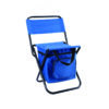Folding Reclining Chair with Cooler and Steel Frame