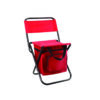 Folding Reclining Chair with Cooler and Steel Frame