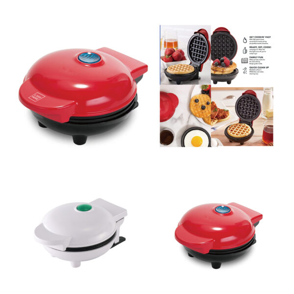SPL331 Compact Non-Stick Cake and Waffle Maker for Breakfast