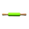 9-Inch Silicone Rolling Pin with Wooden Handles