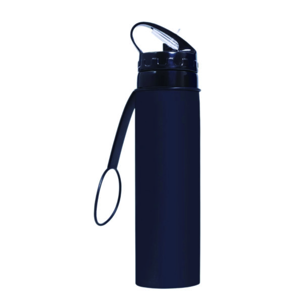 16 oz Foldable Silicone Water Bottle for Travel