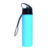 16 oz Foldable Silicone Water Bottle for Travel
