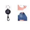 Retractable Keychain with Steel Wire Rope and Clip