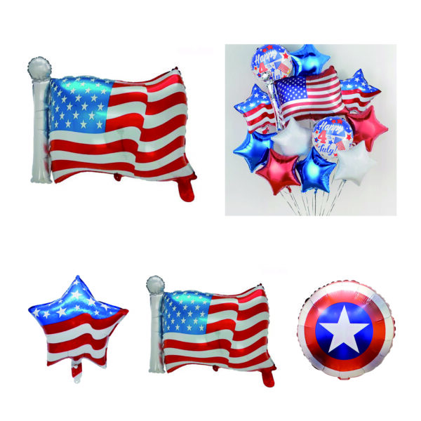 SPL342 Patriotic 4th of July Balloon Decorations