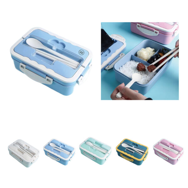 SPL344 Wheat Straw Eco-Friendly Bento Lunch Box with Compartments