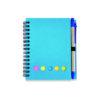 Compact Spiral Notebook with Sticky Notes and Pen Holder