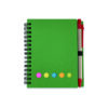 Compact Spiral Notebook with Sticky Notes and Pen Holder
