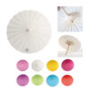 DIY Blank Paper Umbrella with Wooden Handle for Painting