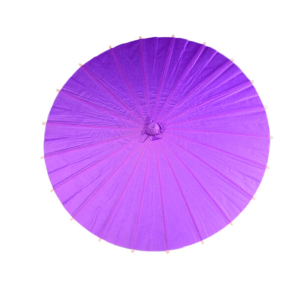 DIY Blank Paper Umbrella with Wooden Handle for Painting