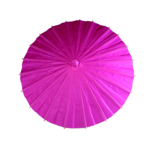 DIY Blank Paper Umbrella with Wooden Handle for Painting