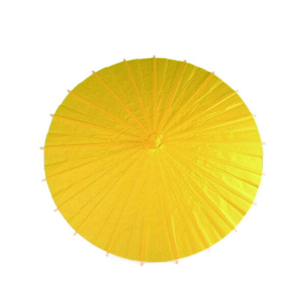 DIY Blank Paper Umbrella with Wooden Handle for Painting