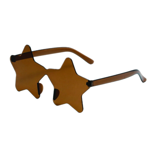 Rimless Star Sunglasses with Transparent Jelly Frame