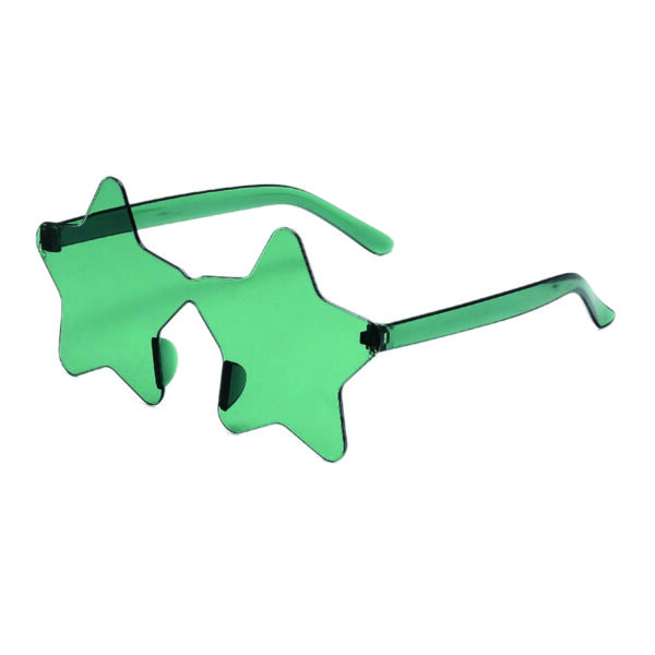Rimless Star Sunglasses with Transparent Jelly Frame