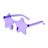 Rimless Star Sunglasses with Transparent Jelly Frame