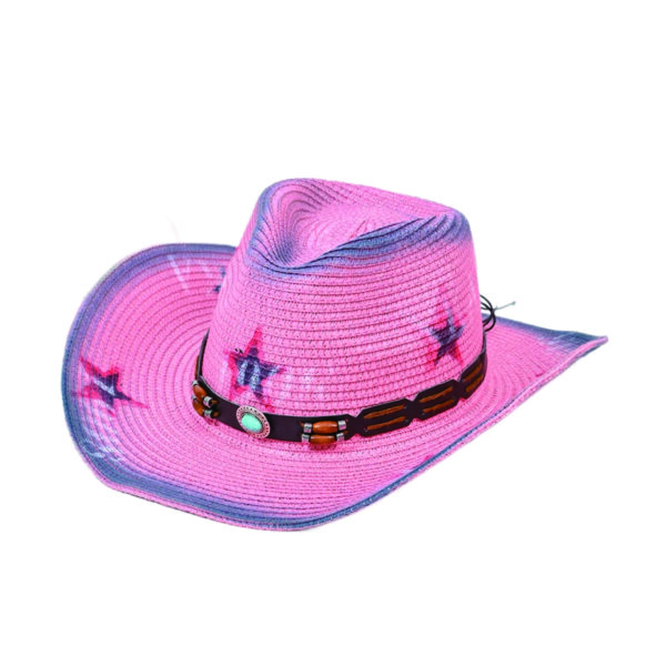 Western Cowboy Straw Hat for Sun Protection