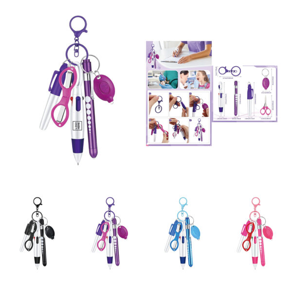 6-in-1 Nurse Pen Set with Detachable Clip