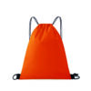 210D Polyester Drawstring Sports Bag with Leather Trim