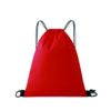 210D Polyester Drawstring Sports Bag with Leather Trim