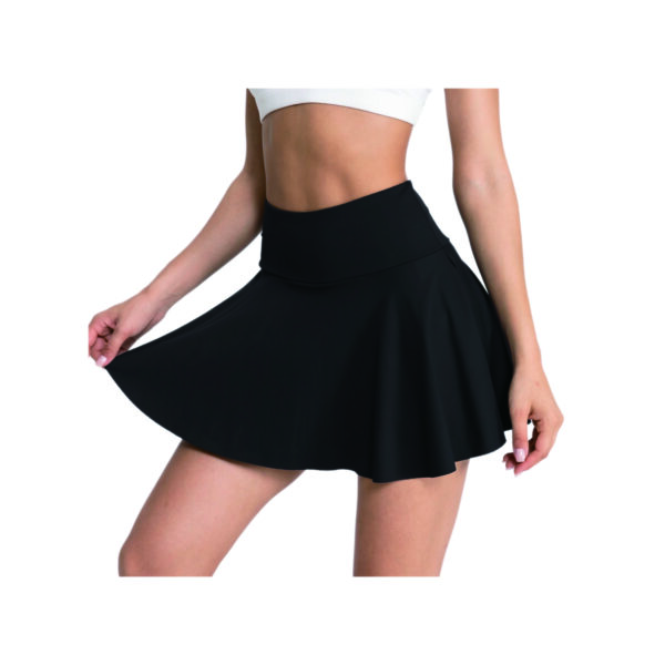 High-Waisted Pleated Tennis Skirt with Pockets