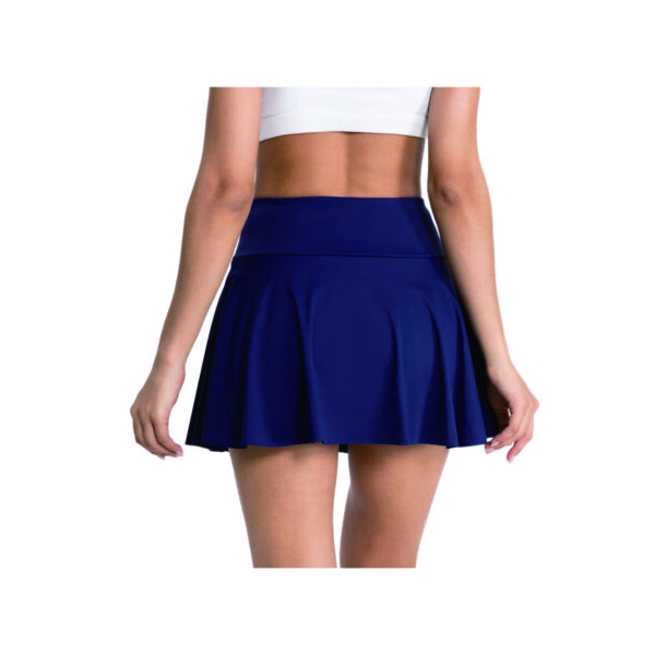 High-Waisted Pleated Tennis Skirt with Pockets